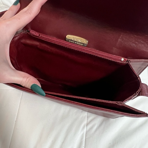 Givenchy Burgundy Leather Shoulder Bag - Picture 11 of 16